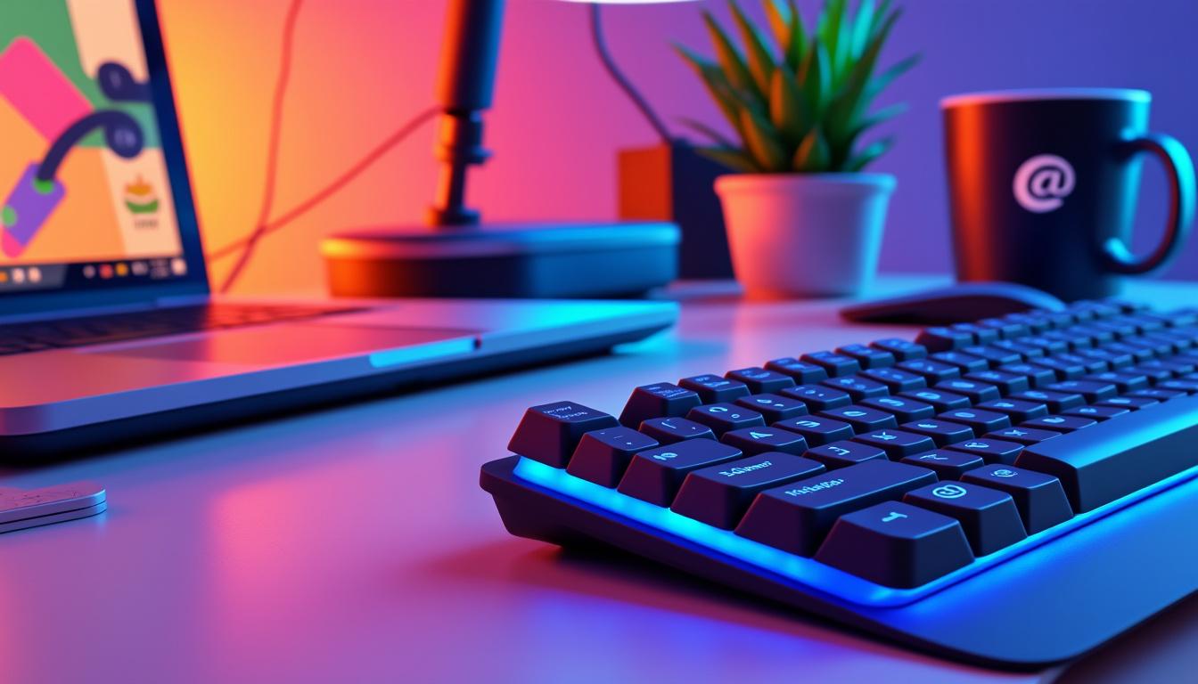 Comment taper le symbole arobase (@) sur un clavier Logitech MX Keys ? 1 découvrez comment taper facilement le symbole arobase (@) sur un clavier logitech mx keys grâce à ce guide pratique et rapide.