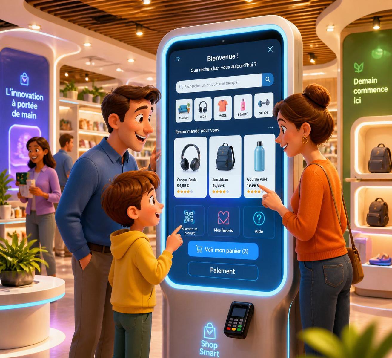 Borne interactive magasin : boostez votre expérience client dès 2026 1 découvrez comment une borne interactive en magasin peut transformer votre expérience client dès 2026, en offrant innovation, rapidité et interactivité pour séduire et fidéliser vos visiteurs.