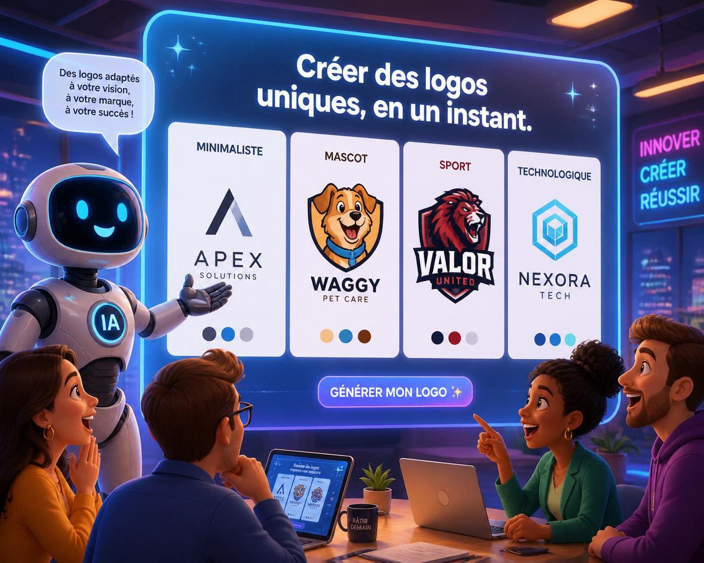 Créer un logo avec une intelligence artificielle : la solution rapide et efficace 1 découvrez comment créer un logo unique et professionnel en utilisant l'intelligence artificielle, une méthode rapide, simple et efficace pour donner vie à votre marque.