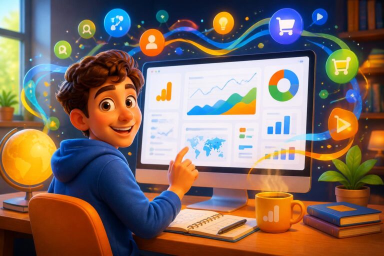 découvrez comment maîtriser google analytics 4 facilement avec notre guide pratique pour utiliser l'outil sans vous perdre dans les données.