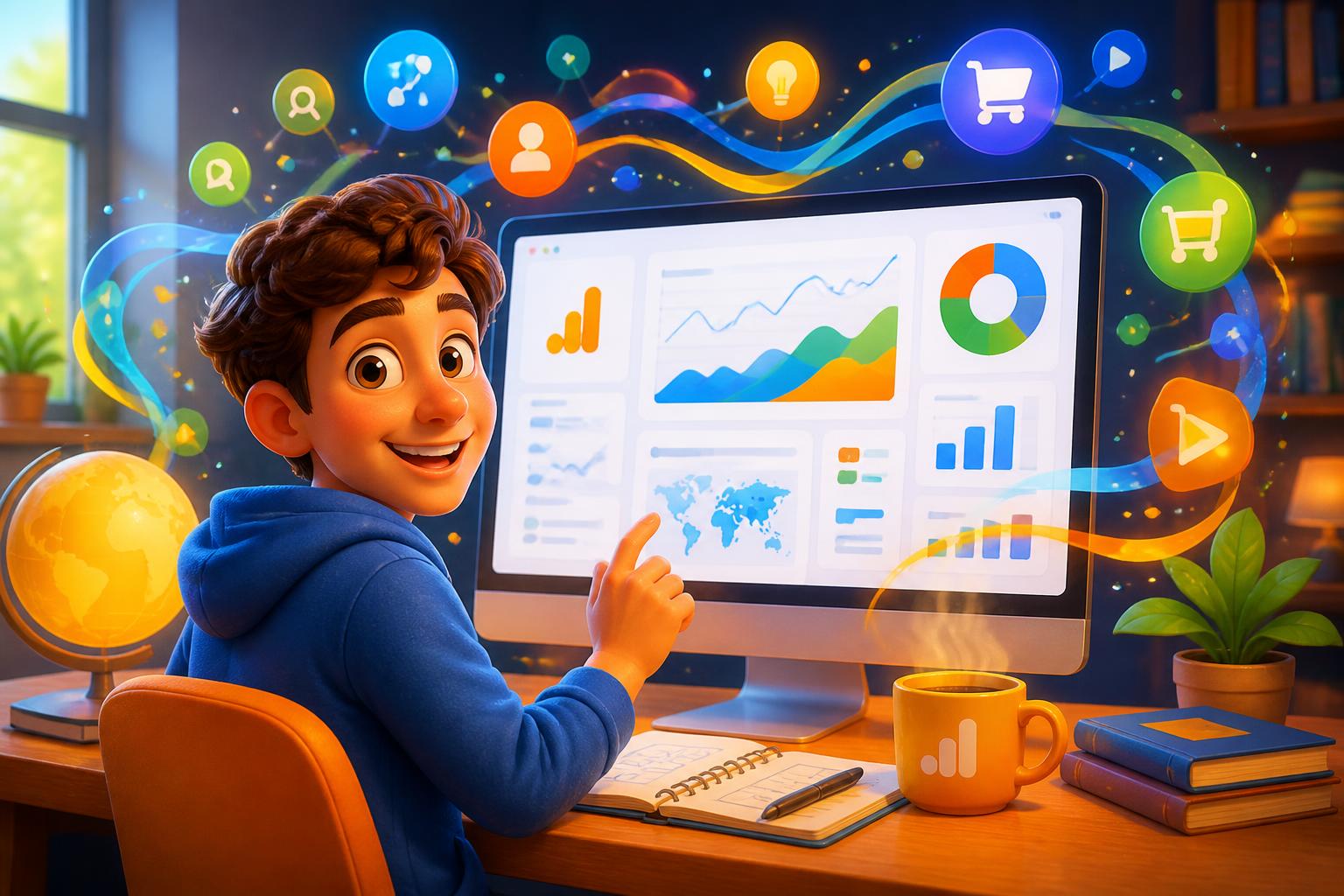 découvrez comment maîtriser google analytics 4 facilement avec notre guide pratique pour utiliser l'outil sans vous perdre dans les données.
