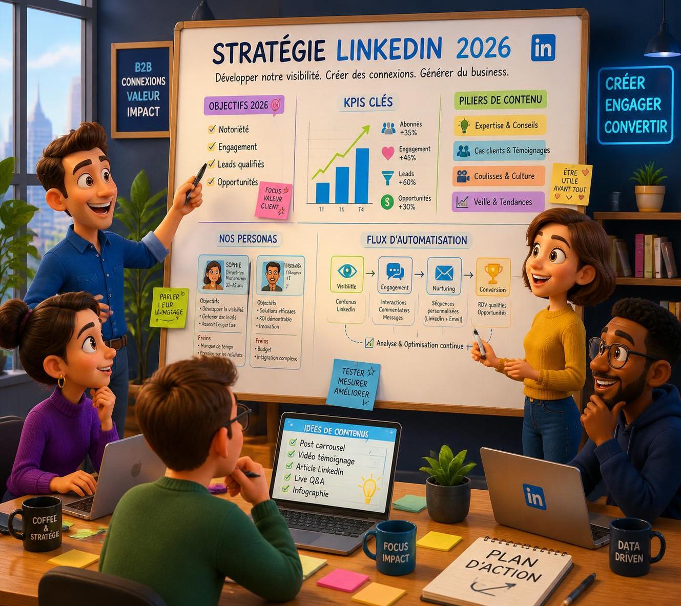 découvrez comment optimiser votre stratégie linkedin en 2026 pour maximiser vos conversions b2b et booster votre croissance professionnelle.