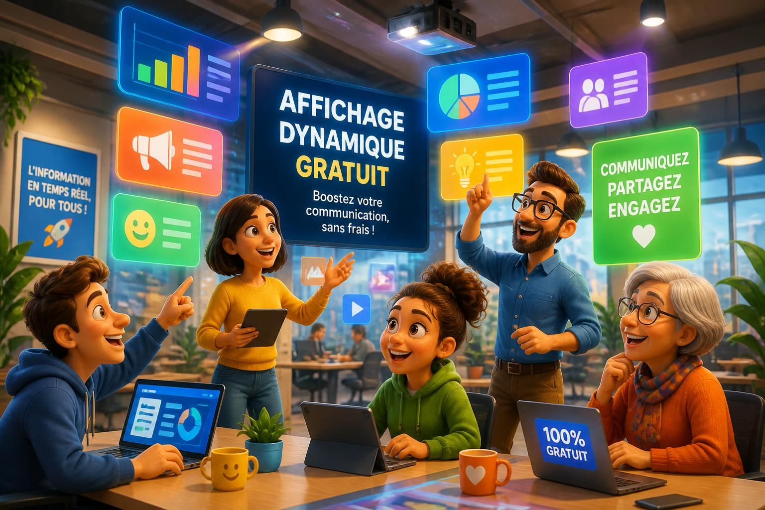 découvrez comment l'affichage dynamique gratuit peut révolutionner votre communication et attirer plus de clients sans aucun coût supplémentaire.