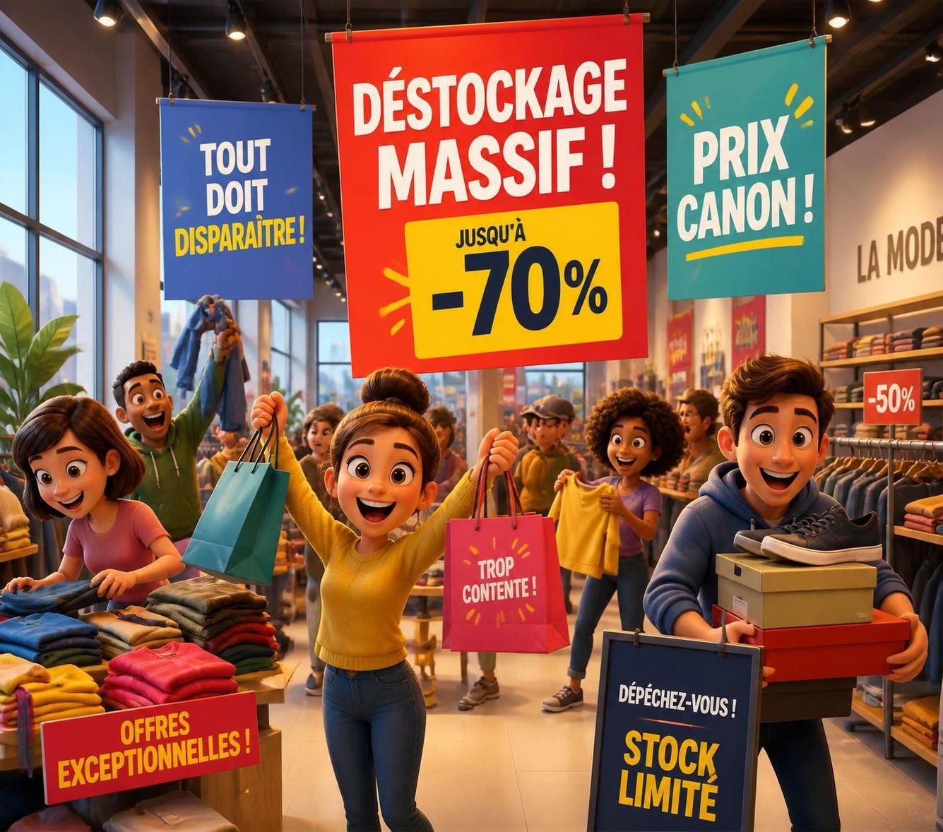 découvrez nos affiches de destockage efficaces pour attirer plus de clients et augmenter vos ventes grâce à des offres irrésistibles et percutantes.
