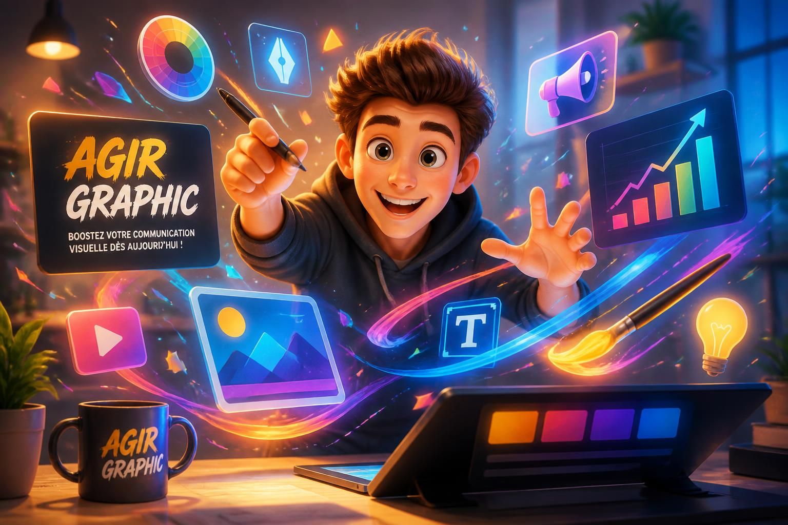 agir graphic vous aide à dynamiser votre communication visuelle avec des solutions créatives et efficaces. boostez votre impact dès aujourd'hui grâce à notre expertise en design graphique.
