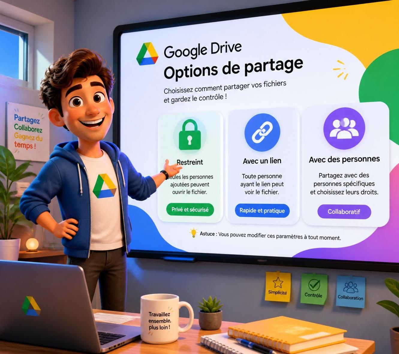 Partager un document Google Drive : toutes les options expliquées 1 découvrez toutes les options pour partager un document google drive efficacement, avec des explications claires pour gérer les accÚs et les autorisations en toute simplicité.