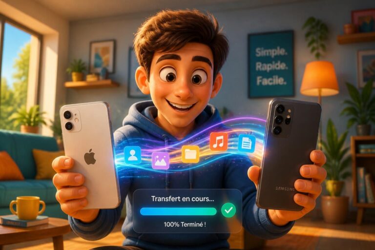 apprenez comment transférer facilement vos données d'un iphone vers un samsung grâce à nos conseils simples et rapides.