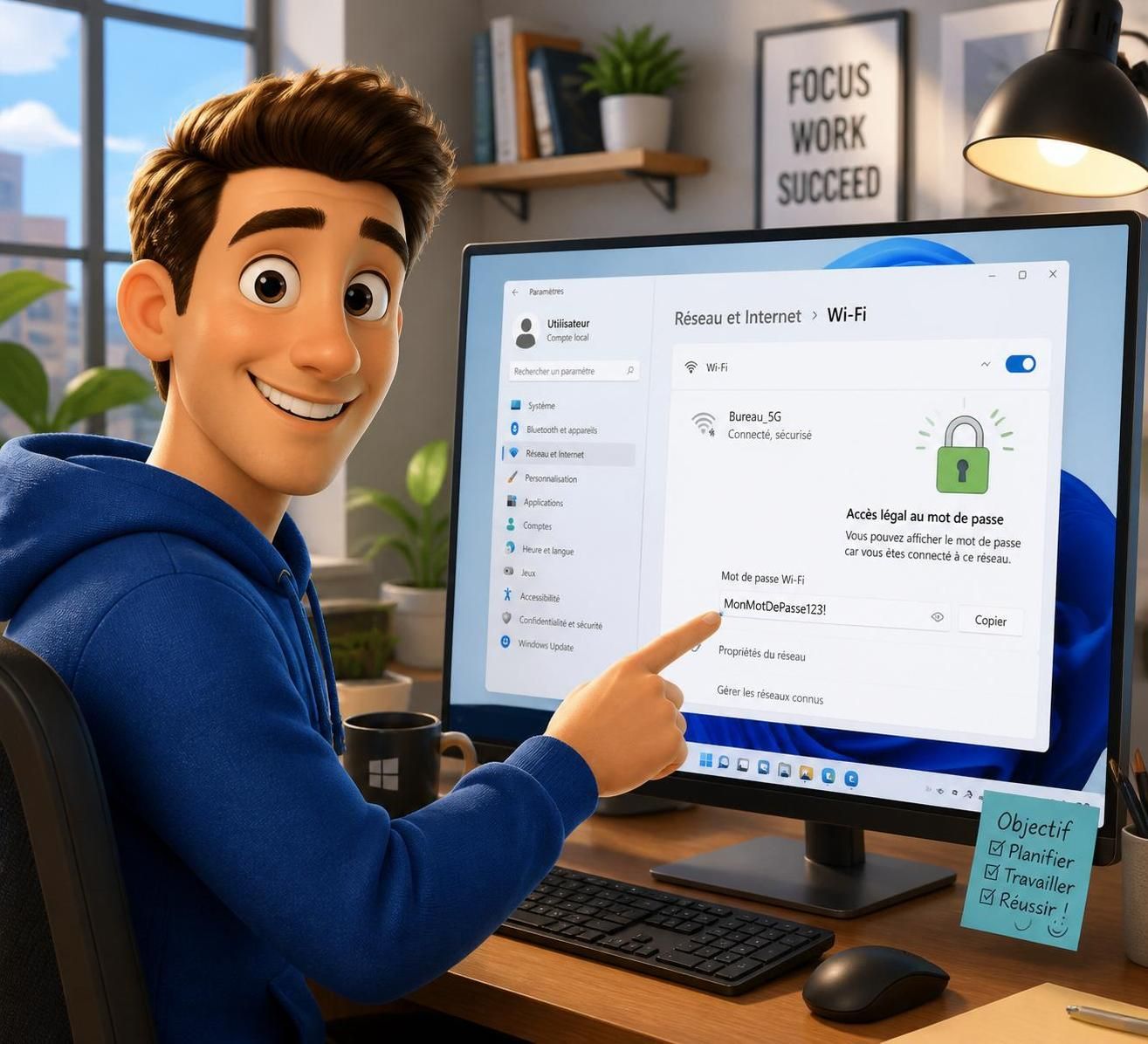 découvrez comment afficher le mot de passe wifi enregistré sur votre pc windows facilement et rapidement grâce à notre guide étape par étape.