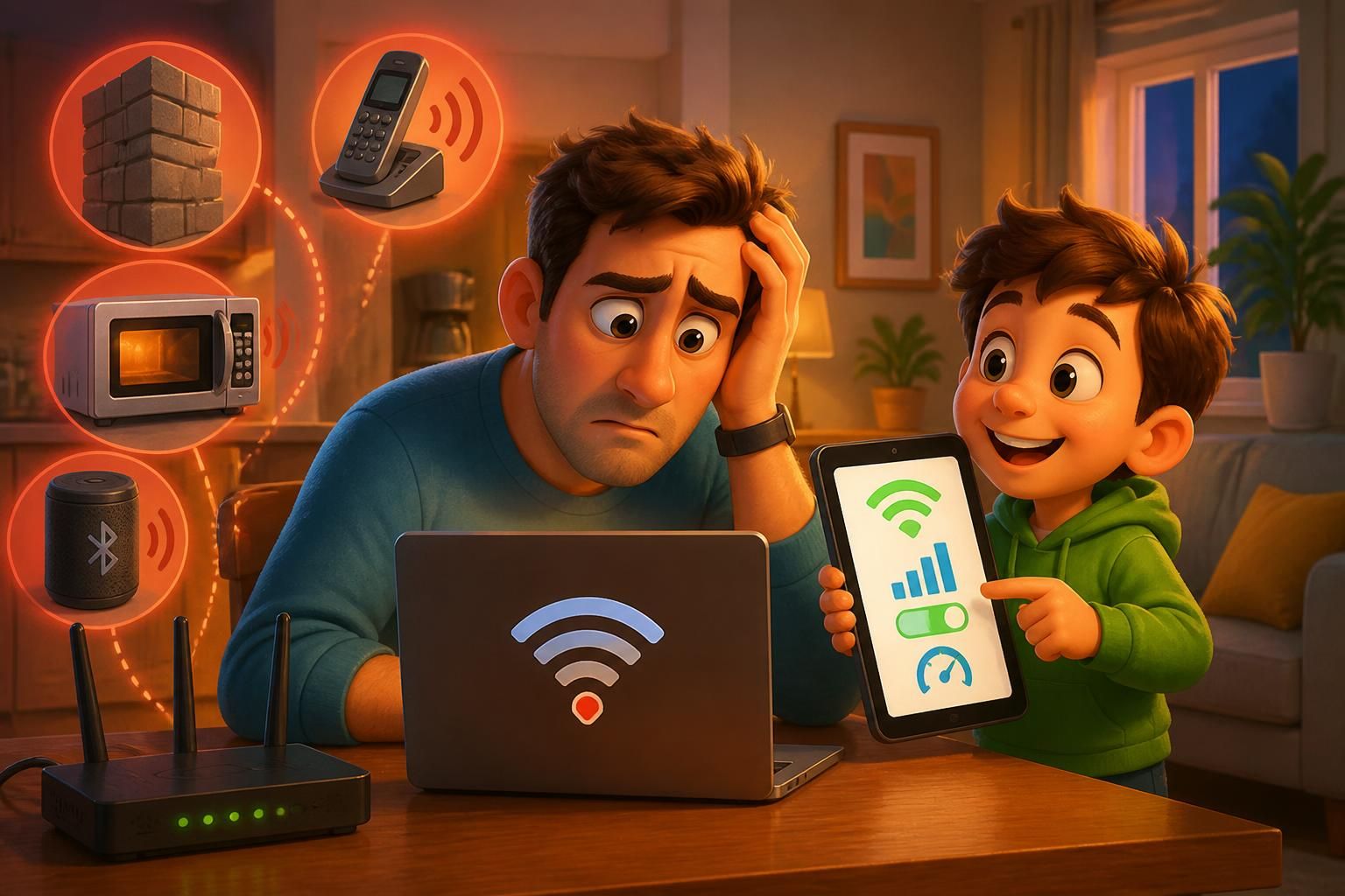 découvrez les causes principales d'un wifi lent à la maison et apprenez des solutions efficaces pour améliorer la vitesse et la qualité de votre connexion internet.